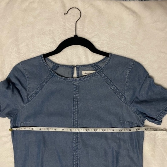 Abercrombie & Fitch Denim Blue Mini Dress - Picture 8 of 8